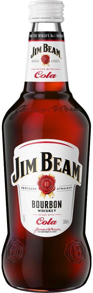 Jim Beam White & Cola Bottle 330ml