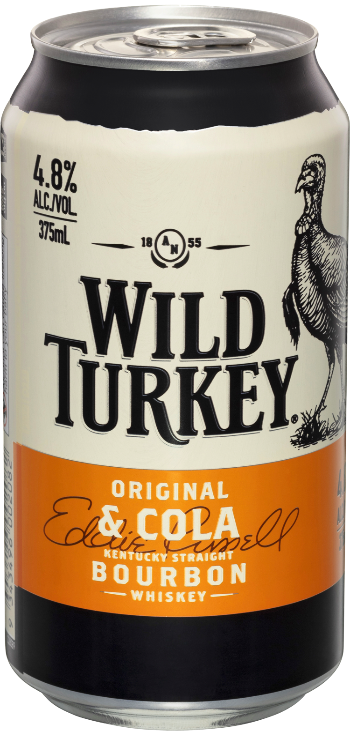 Wild Turkey Original Bourbon & Cola 4.8% 375ml