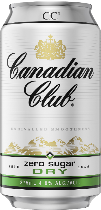 Canadian Club Whisky & Zero Sugar Dry 375ml