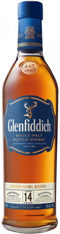 Glenfiddich 14 Year Old Single Malt Bourbon Barrel Reserve 700ml