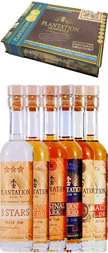 Plantation Rum X BoozeBud | 6 Experience 100ml Pack Gift