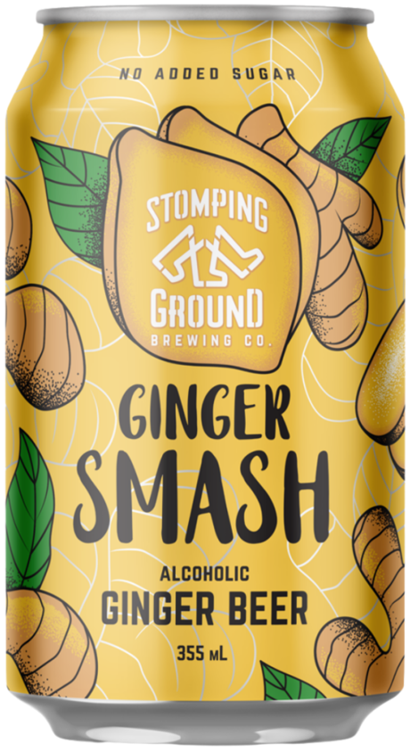 Stomping Ground Ginger Smash Alcoholic Ginger Beer 355ml