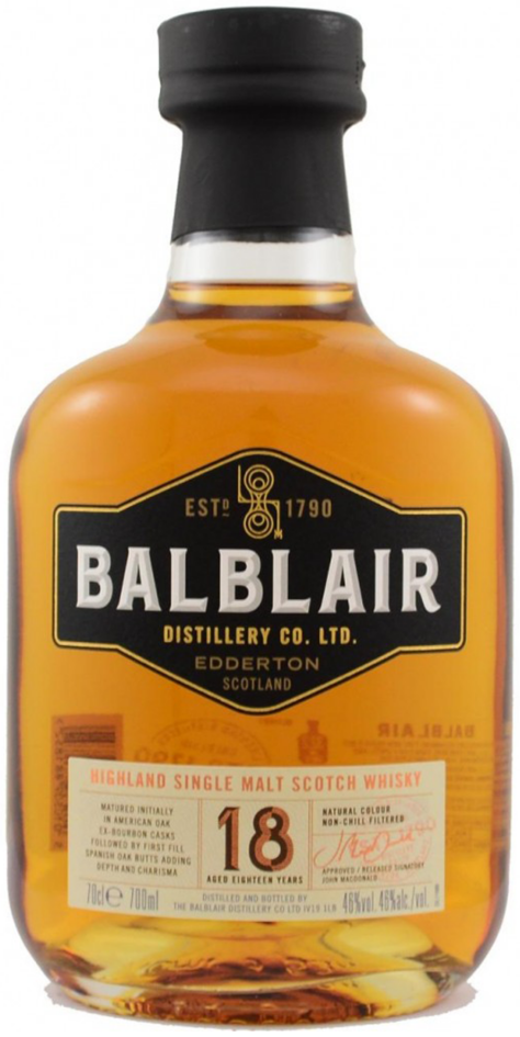 Balblair 18 Year Old Single Malt Scotch Whisky 700ml