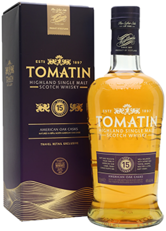 Tomatin 15 Year Old Single Malt Scotch Whisky 700ml