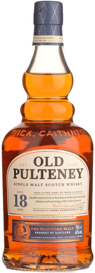 Old Pulteney 18 Year Old Single Malt Scotch Whisky 700ml