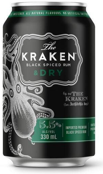 Kraken Rum & Dry 330ml