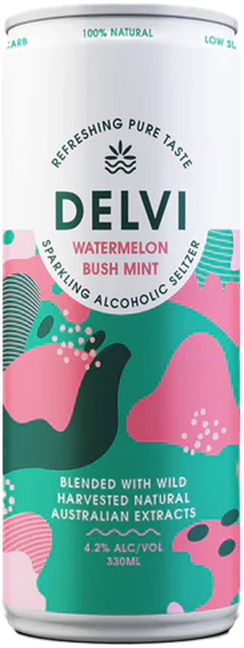 Delvi Watermelon Bush Mint Seltzer 330ml