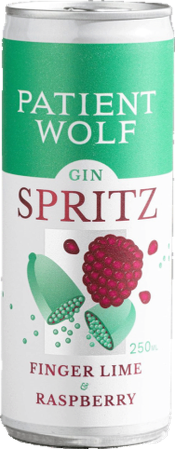 Patient Wolf Gin Spritz Fingerlime & Raspberry 250ml