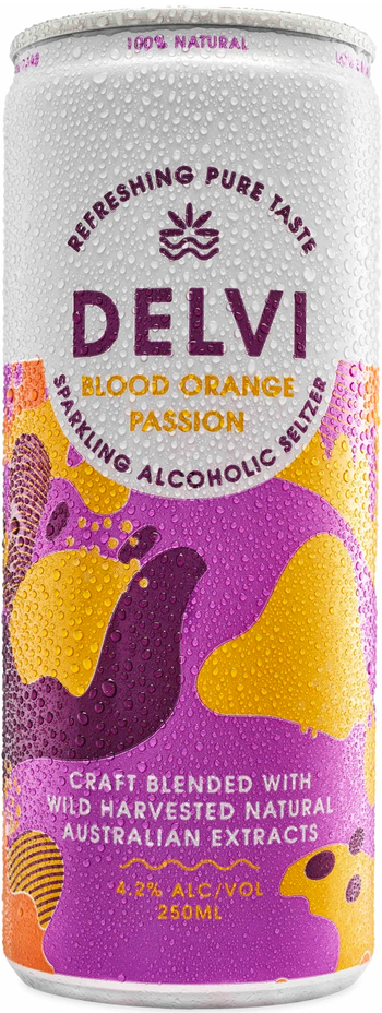 Delvi Blood Orange Passion Hard Seltzer 250ml
