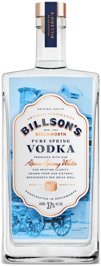 Billson's Pure Spring Vodka Spirit 500ml