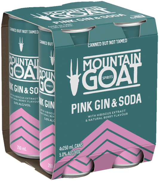 Mountain Goat Pink Gin & Soda 250ml