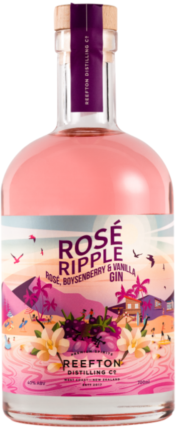 Reefton Distilling Flavour Gallery Rose Ripple Gin 700ml