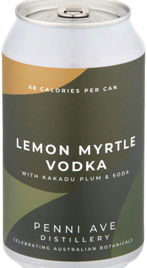 Penni Ave Distillery Lemon Myrtle Vodka with Kakadu Plum and Soda 355ml