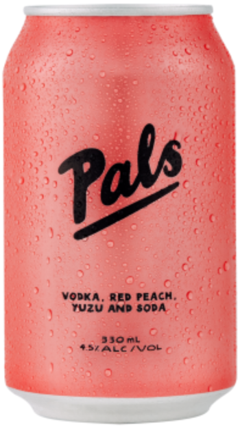 Pals Vodka Red Peach Yuzu & Soda 330ml