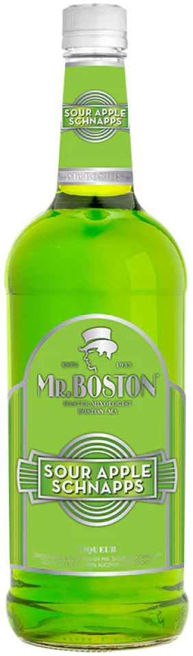 Mr Boston Sour Apple Schnapps 1L