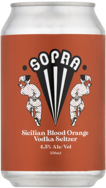 Sopra Seltzer Sicilian Blood Orange 330ml