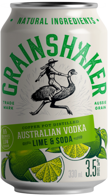Grainshaker Lime & Soda 3.5% 330ml