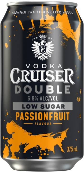 Vodka Cruiser Double Passionfruit Low Sugar 375ml