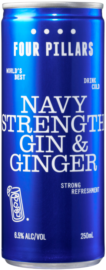 Four Pillars Navy Strength Gin & Ginger 250ml