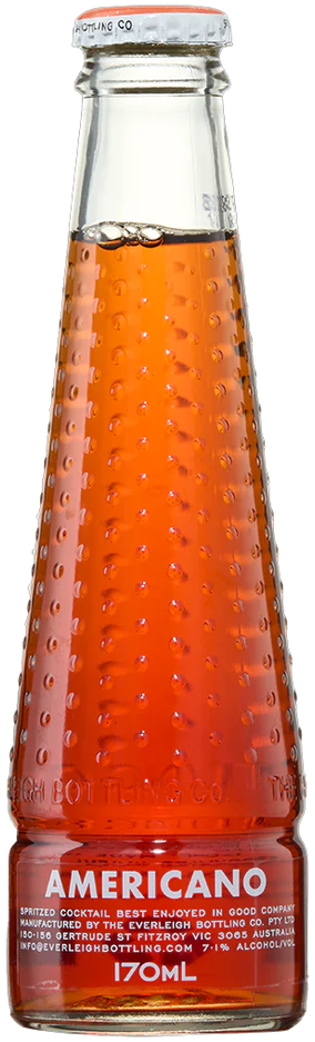The Everleigh Bottling Co Americano Sparkling Bottled Cocktail 4 Pack 170ml