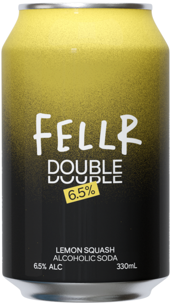 Fellr Double Alcoholic Soda Lemon Squash 330ml