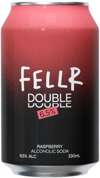 Fellr Double Alcoholic Soda Raspberry 330ml