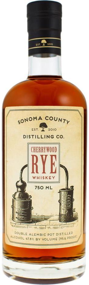 Sonoma County Cherrywood Rye Whiskey 750ml
