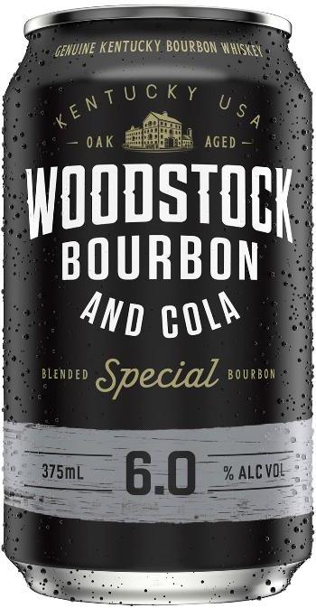 Woodstock Bourbon And Cola 6% 375ml