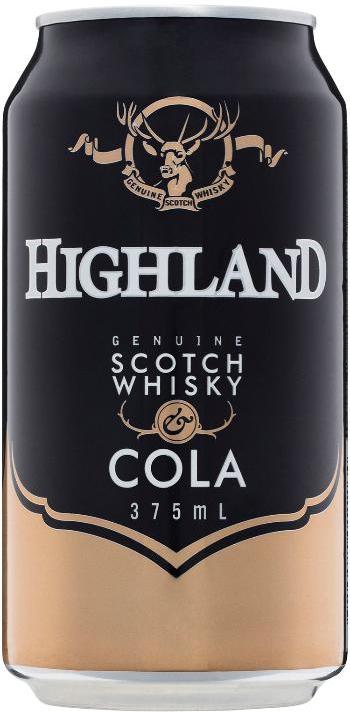 Highland Whisky & Cola 375ml