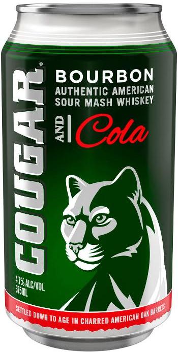 Cougar Bourbon & Cola 375ml