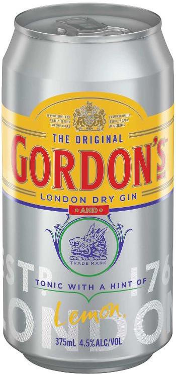 Gordon's Gin & Tonic 4.5% 375ml