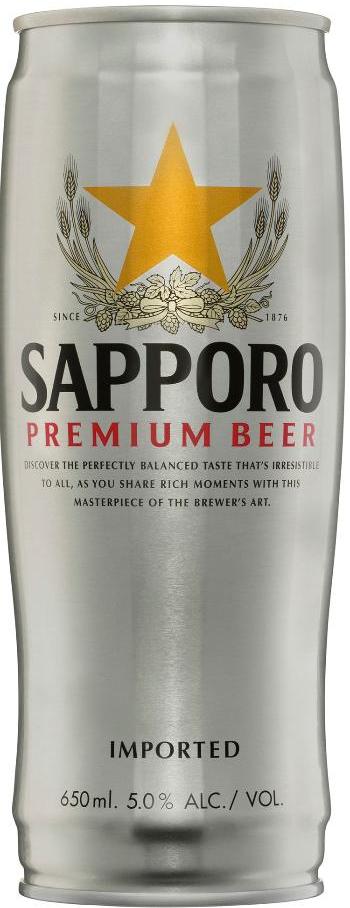 Sapporo Premium Beer Cans 650ml