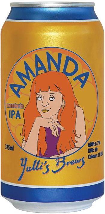 Yulli's Amanda Mandarin IPA Can 375ml