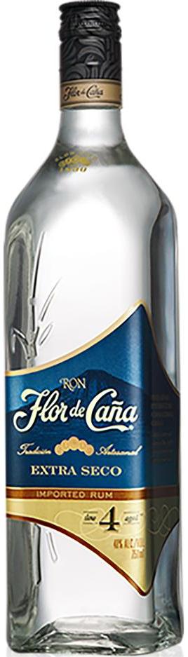 Flor De Cana 4 Year Old Extra Dry White Rum 700ml