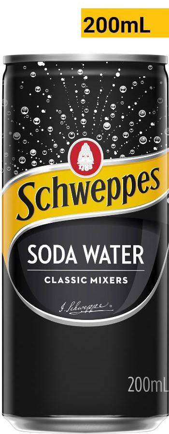 Schweppes Soda Water Can 200ml