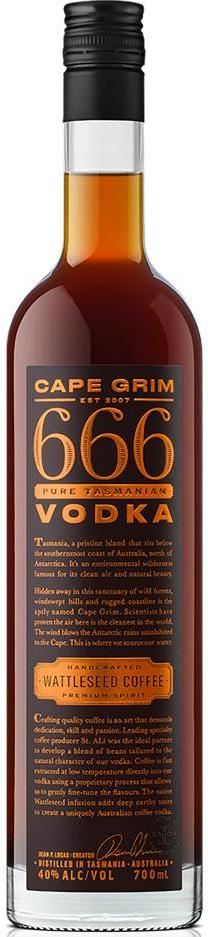 Cape Grim 666 Wattleseed Coffee Vodka 700ml