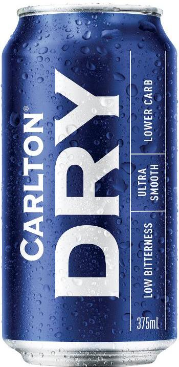Carlton Dry Low Carb Lager Can 375ml