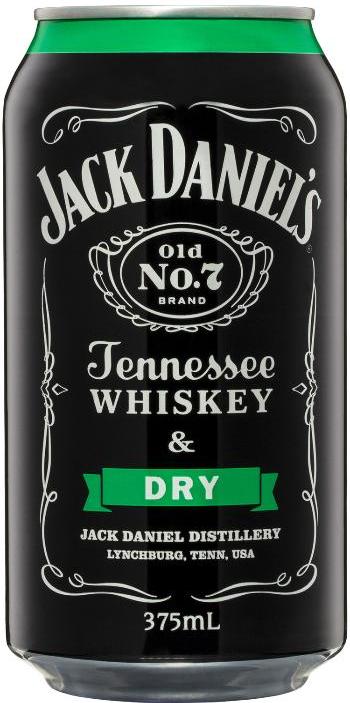 Jack Daniels Tennessee Whiskey & Dry 375ml