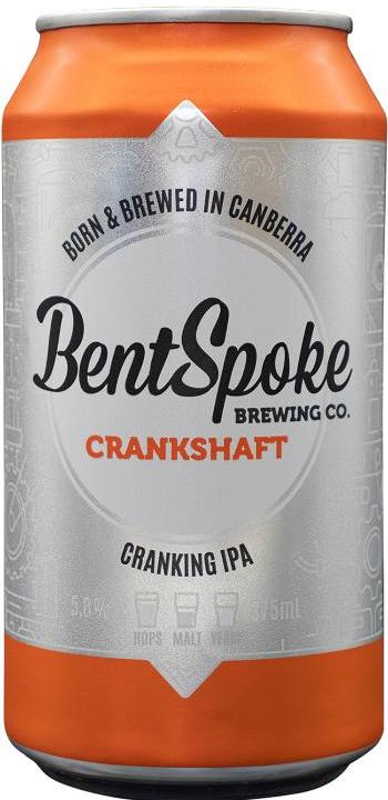 Bentspoke Brewing Co. Crankshaft IPA Cans 375ml