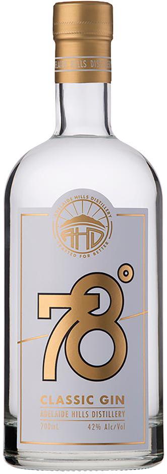 Adelaide Hills Distillery 78 Degrees Small Batch Gin 700ml