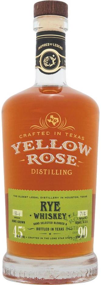 Yellow Rose Distillery Rye Whiskey 700ml