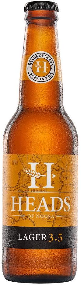 Heads Of Noosa Brewing Co. Lager 3.5 330ml