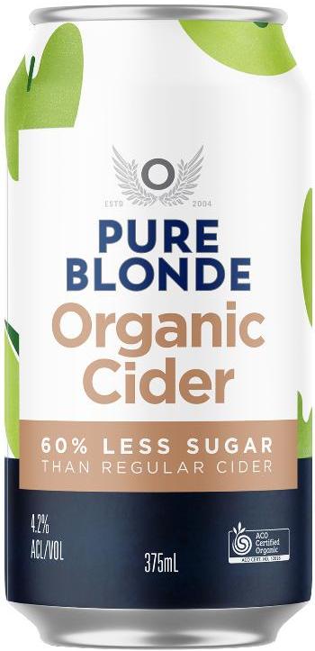 Pure Blonde Organic Apple Cider 375ml