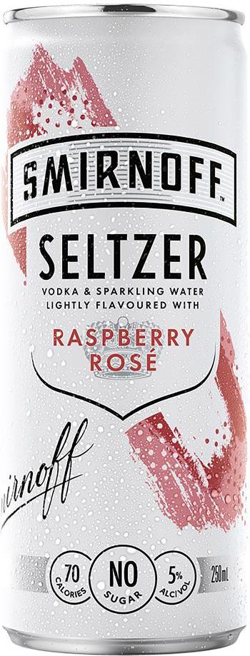 Smirnoff Raspberry Rose Seltzer 250ml
