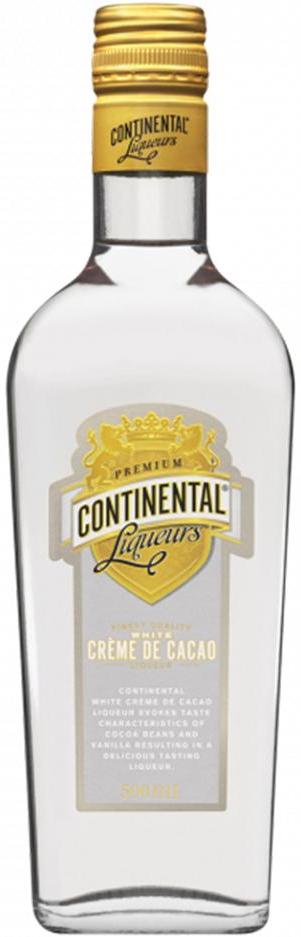 Continental Liqueurs White Creme De Cacao 500ml