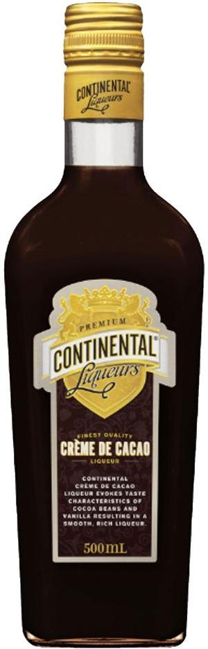 Continental Liqueurs Dark Creme De Cacao 500ml