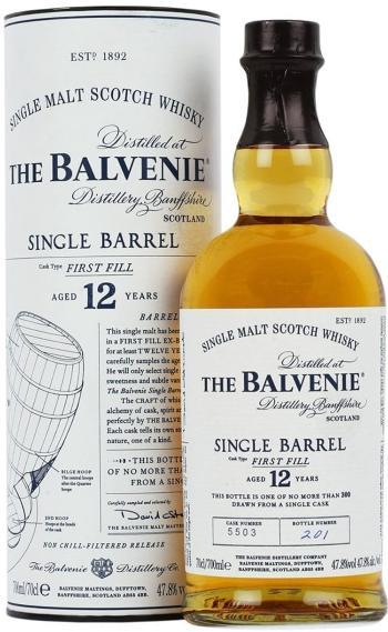 The Balvenie 12 Year Old Single Barrel First Fill 700ml