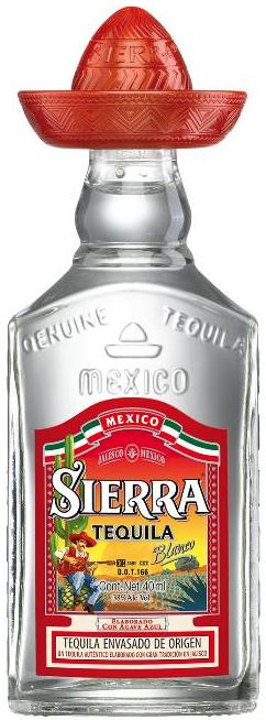 Sierra Tequila Silver Tequila 40ml