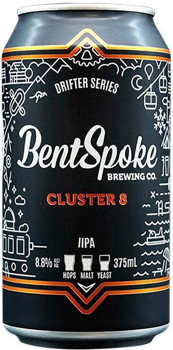 Bentspoke Brewing Co. Cluster 8 Double IPA Cans 375ml