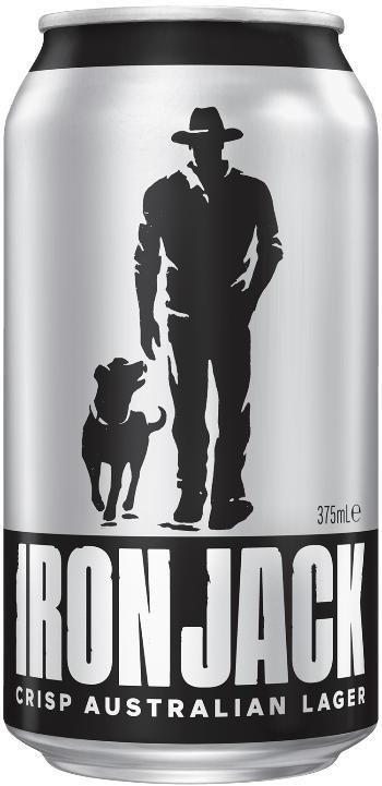 Iron Jack Mid-Strength Lager Can 30 Pack 375ml